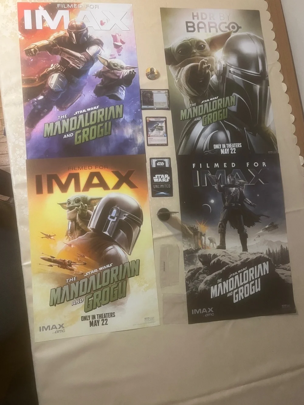 Mandalorian & Grogu Star Wars BUNDLE Movie Posters, Button, Stand, Cards - Picture 6 of 15
